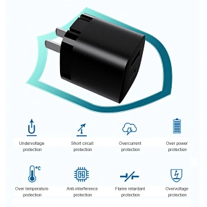 Cargador GaN 33W Pequeño Pd USB C Cargador rápido Entrega de energía 3.0 Adaptador de tecnología USB GaN para iPhone