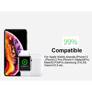 Portable Wireless Charger for iWatch Series 6/5/4/3/2/1 or Charging Cable 2in1 Magsafe