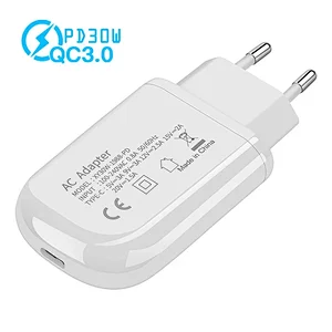 pd charger 30w ultra-thin power adapter for iPhone 12 pro 3c certified fast charger