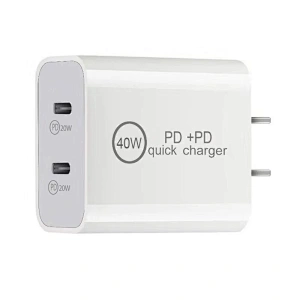 Tipo c Cargador Adaptador de carga rápida Cargador de pared dual portátil 20w Cargadores de teléfono móvil