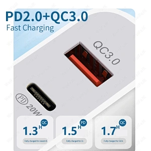 Original Apple PD 20W USB tipo C cargador adaptador LED rápido de la carga del teléfono para iPhone 12 11 Pro Max X Xs X Xr 7 AirPods iPad Huawei Xiaomi, Samsung, LG,