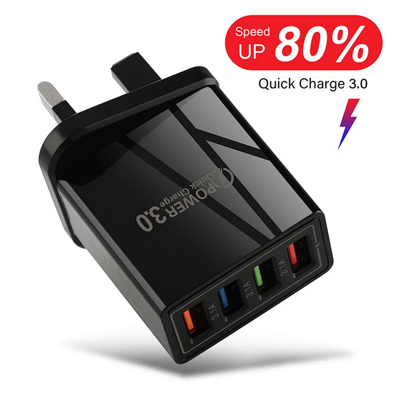4 USB Fast Charger Quick Charge 3.0 Charger Mobile Phone Chargers Adapter