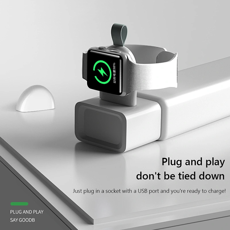 Mini reloj inteligente USB inalámbrico cargador magnético soporte de base de carga inalámbrico portátil para Apple iWatch Apple Watch Series