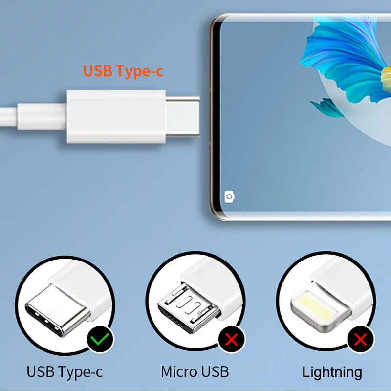 USB Type C Cable 5A Quick Charger Cable USB-C 2M Fast Charging Mobile Phone Data Cable for mobile accessories