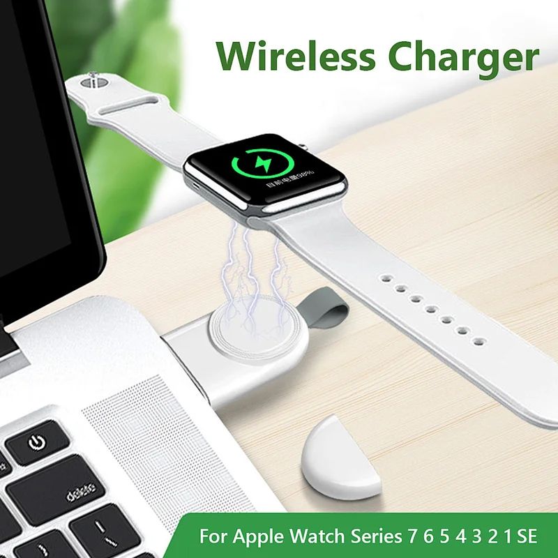 Cordless Mini USB Smart Watch Magnetic Charger Portable Wireless Charging Dock Stand for Apple iWatch Apple Watch Series