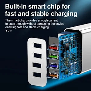 4 USB Fast Charger Quick Charge 3.0 Charger Mobile Phone Chargers Adapter