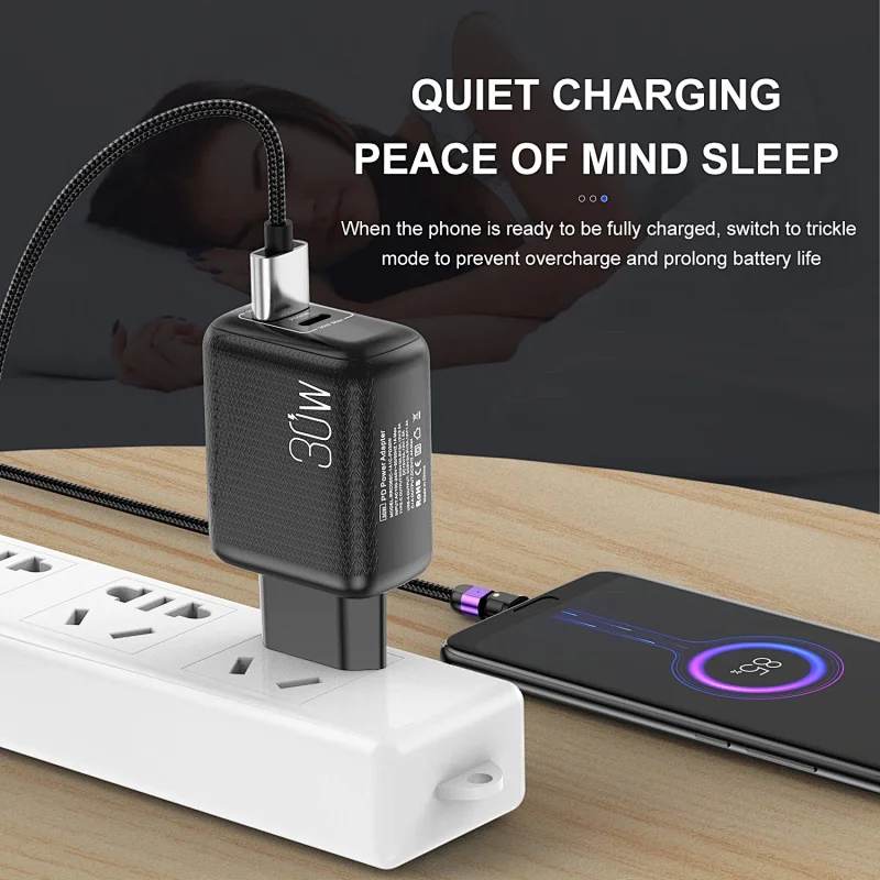 Quick Charge 3.0 QC PD 30W Charger PD3.0 QC3.0 USB Type C Fast Charger Phone PD Chargers