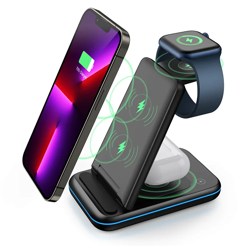 Qi 15w Fast wireless Phone Charge Stand Holder