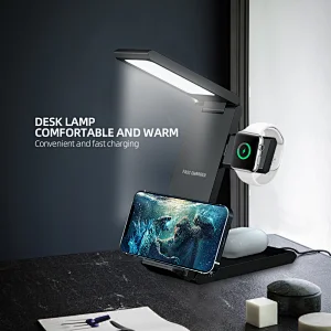 4 in 1 Foldable led 15W fast wireless charger stand