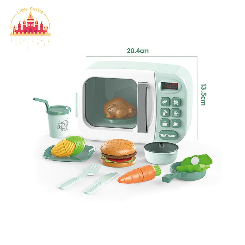 Cooking games pretend play home appliances microwave oven set toy for children SL10D158