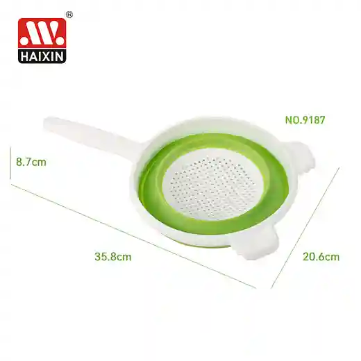 Amazon hot sale kitchen vegetable collapsible colanders handles