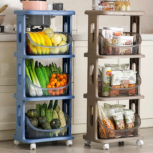 Amazon hot sale household storage basket organizer kitchen utility rack