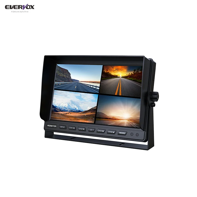 9 inch quad tractor bus ahd dvr rear view camera monitor system