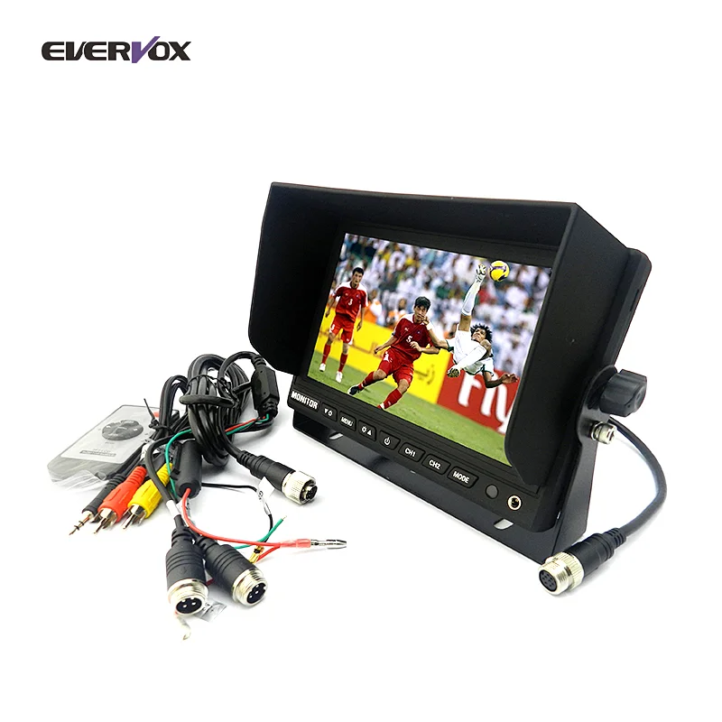 Customized manufacturer 7 inch screen car lcd rear view monitor for truck bus