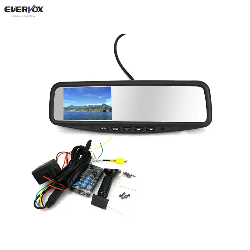 4.3 inch Rear view mirror monitor for special vehicles car bus truck