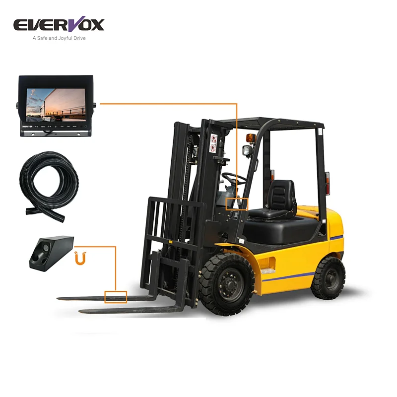 720P AHD startlight night vision forklift camera with 3 meter