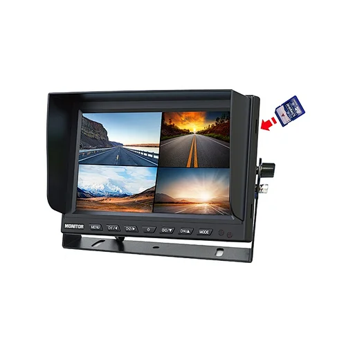 Night vision car rear view camera quad monitor systems for truck /bus