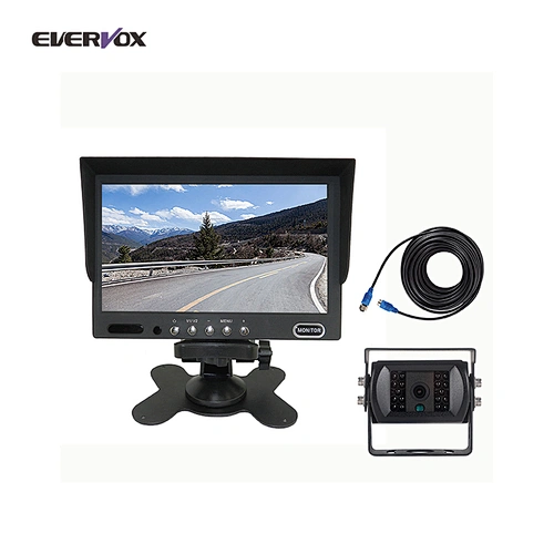 7 inch screen lcd reverse monitor system for truck bus