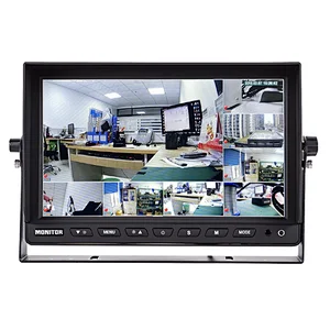 Car Mobile DVR 1080P AHD 10.1 Inch Recording LCD Monitor