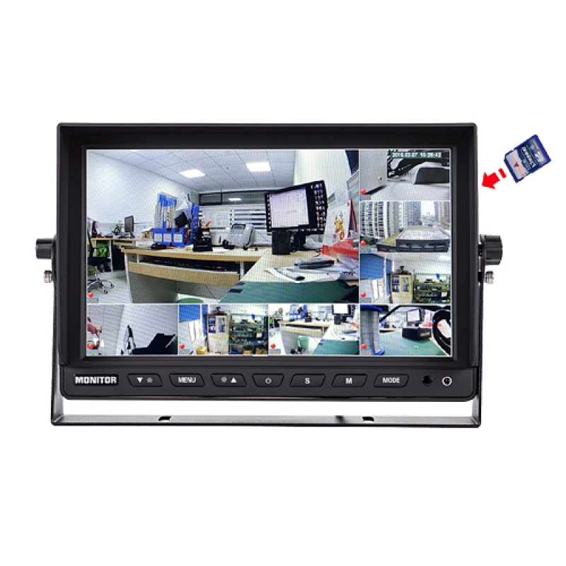 車載移動 DVR 1080P AHD 10.1 英寸錄製液晶監視器