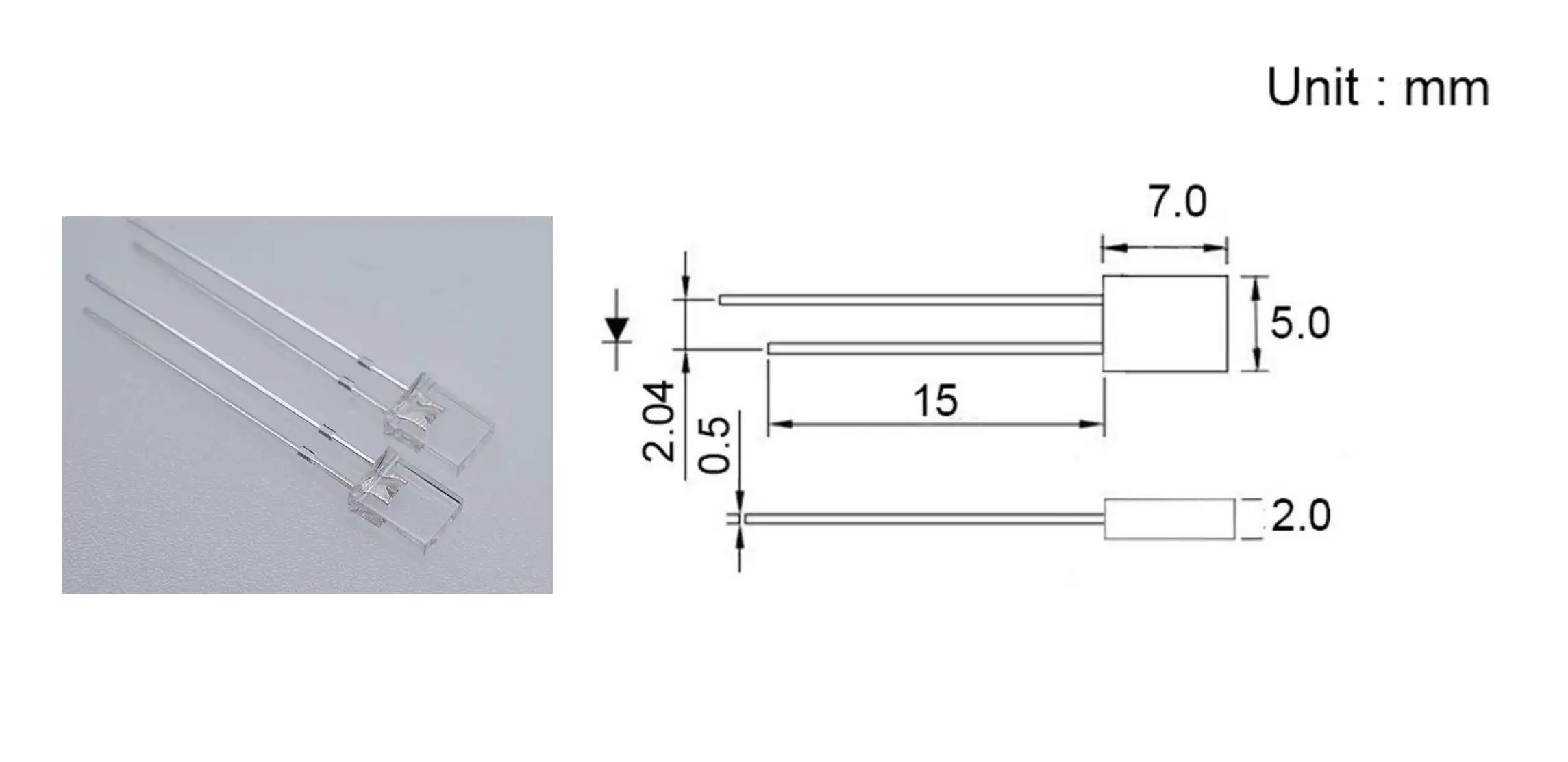 Water clear len led diode bulb image