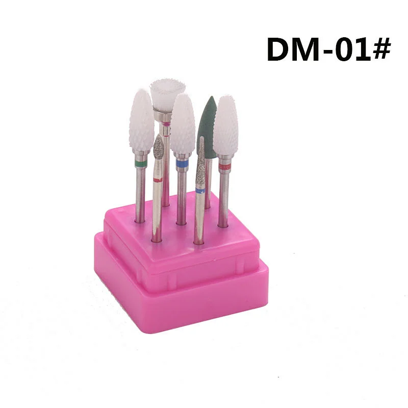 Mixed 7 pcs nail drill bit sets
