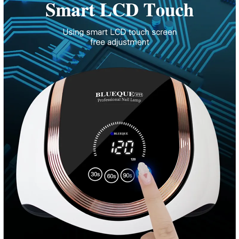 Blueque 4 timer 42beads 168w uv led nail lamp