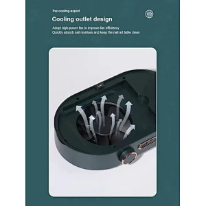 Functional Nail Dust Collector Vacuum Nail Polish Tool