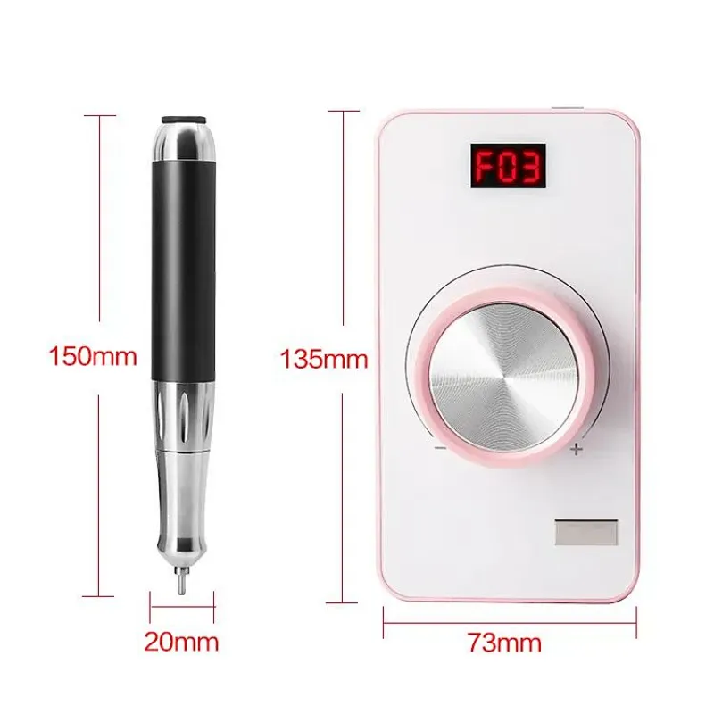 Manicure Pedicure Portable Polisher Nail Drill