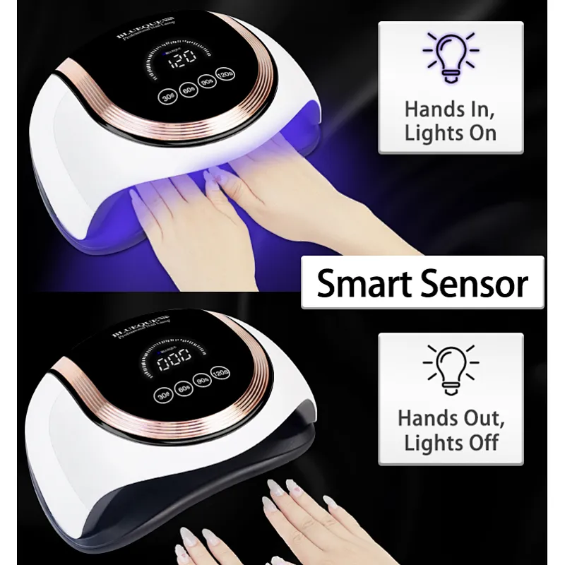 Blueque 4 timer 42beads 168w uv led nail lamp