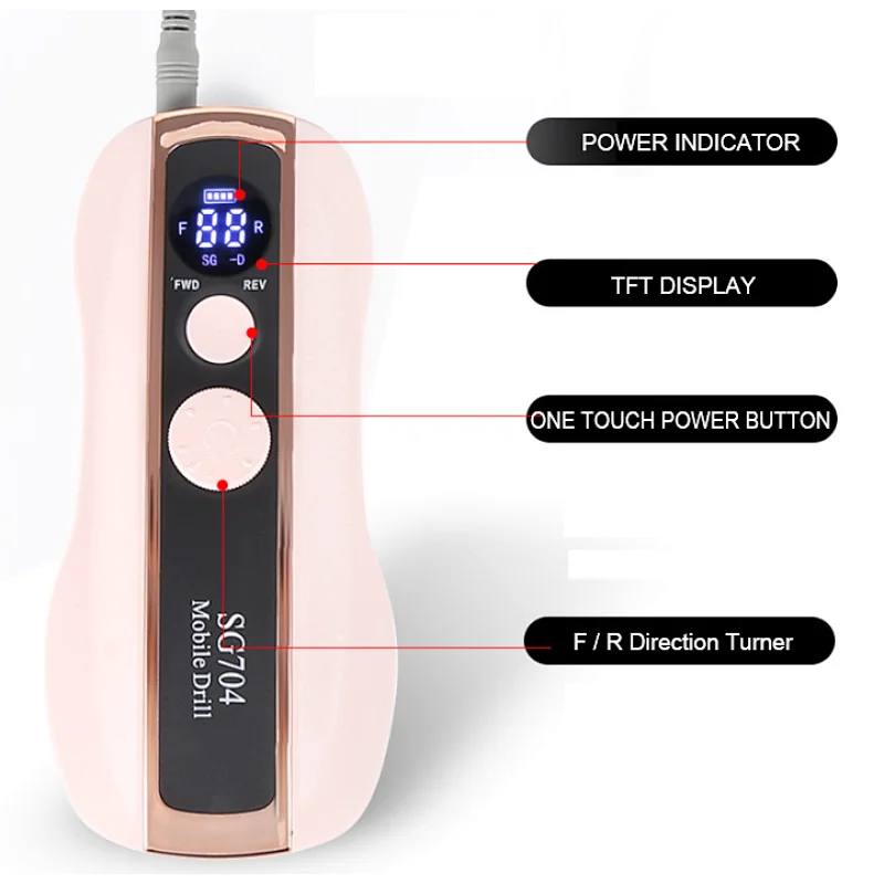 Mobile Nail Drill For Nail Salon Use Professional