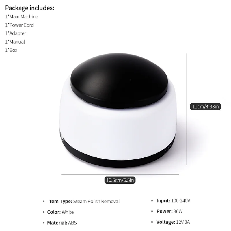 uv led polish nail gel remover nail art steamer