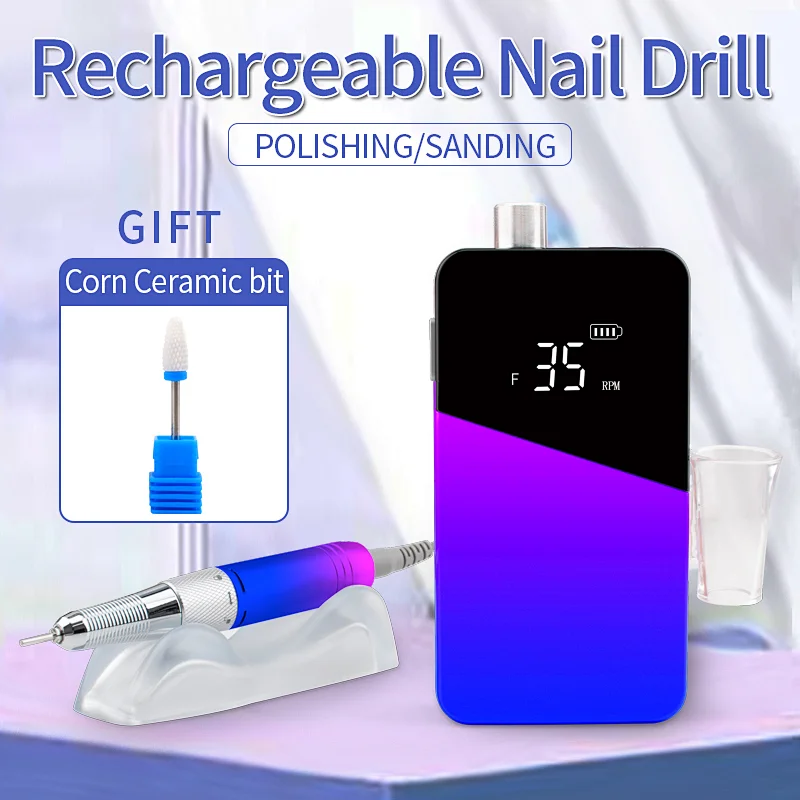 Rechargeable Cordless Efile Electric Nail File Machine