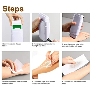 Wax Heater Roller Warmer Men Women Body Hair Removal