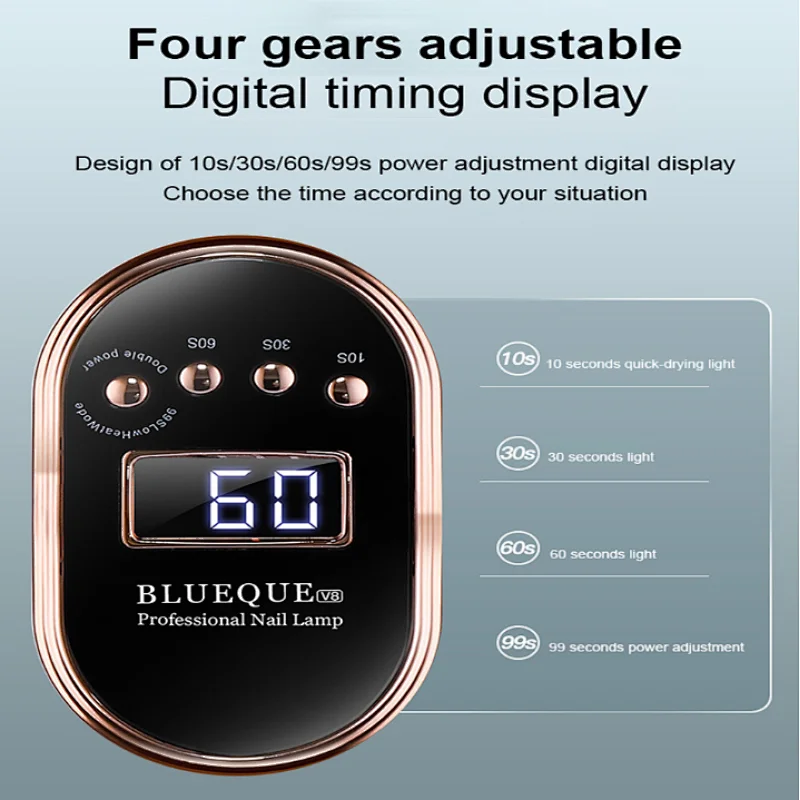 Blueque 168w 42beads professional uv led nail lamp