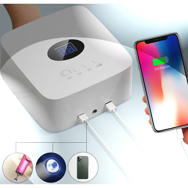 cordless sun uv light nail drying lamp with 30beads
