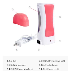 Wax Heater Roller Warmer Men Women Body Hair Removal