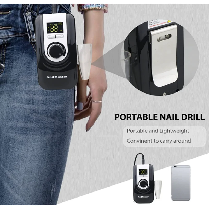 Manicure Pedicure Tool Set Nail Drill Polisher