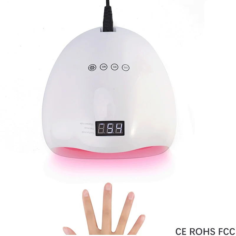 80w 33beads red light nail dryer lamp 3 timer