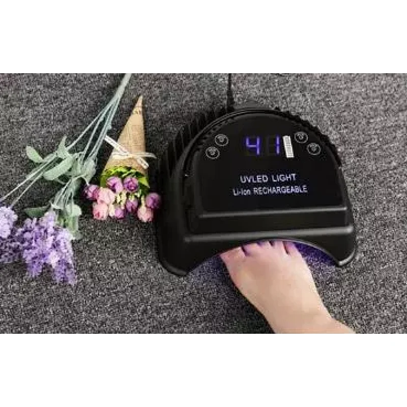 portable cordless 64w 28beads handheld nail lamp