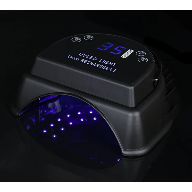 portable cordless 64w 28beads handheld nail lamp