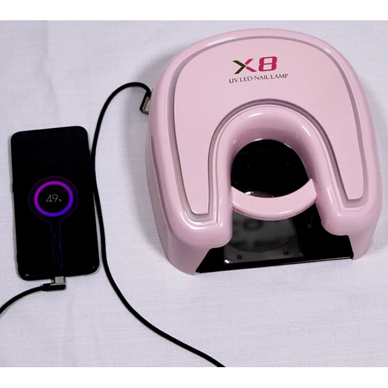 4 timer 48w manicure salon portable nail uv lamp