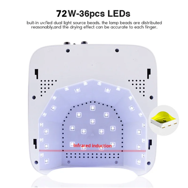 Cordless Rechargeable lamp nails led uv light