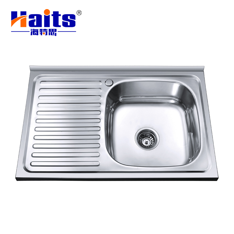 HT-17. N022 Factory Single Hole Stainless Steel Kitchen Sink With Wash Board