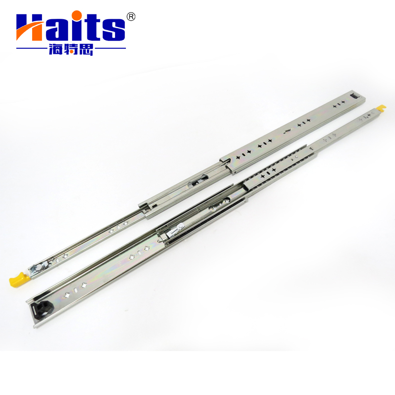HT-01.042E High Quality 53 mm Stainless Steel Drawer Slides Load Bearing Full Extension Heavy Duty Slides Ball Bearing Drawer Slide Rails