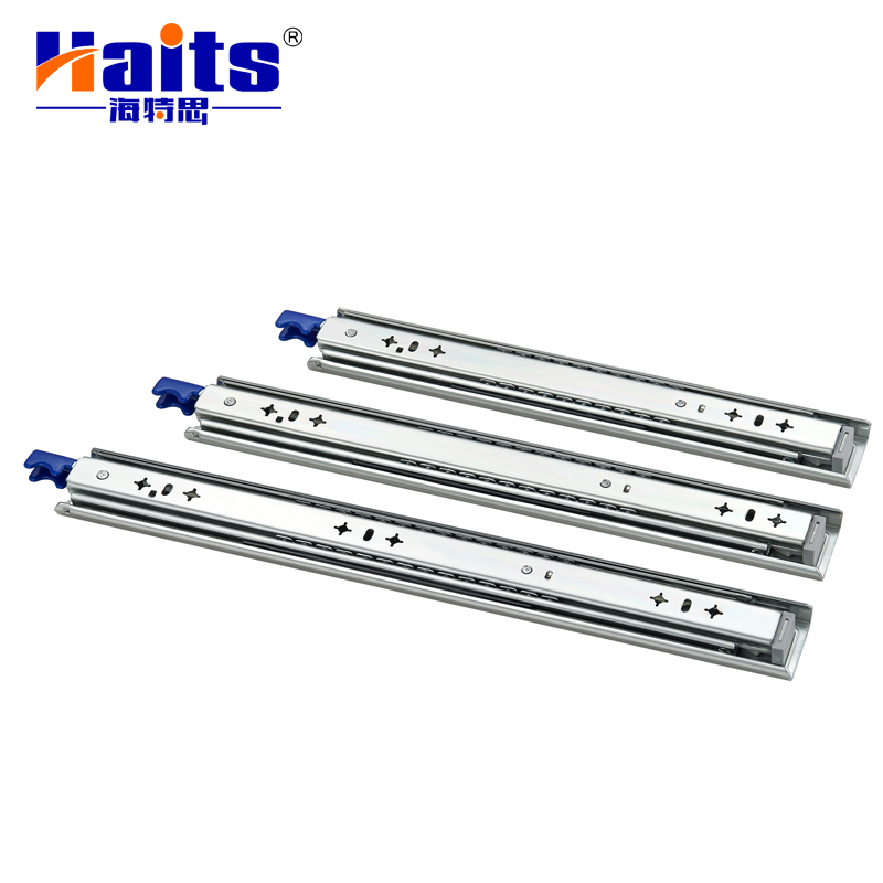 HT-01.042E High Quality 53 mm Stainless Steel Drawer Slides Load Bearing Full Extension Heavy Duty Slides Ball Bearing Drawer Slide Rails