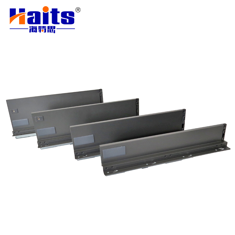 HT-01.E314 182MM Height Metal Box Drawer Slide Rail Undermount Drawer Slides Furniture Hardware Heavy Duty Double Drawer Slide