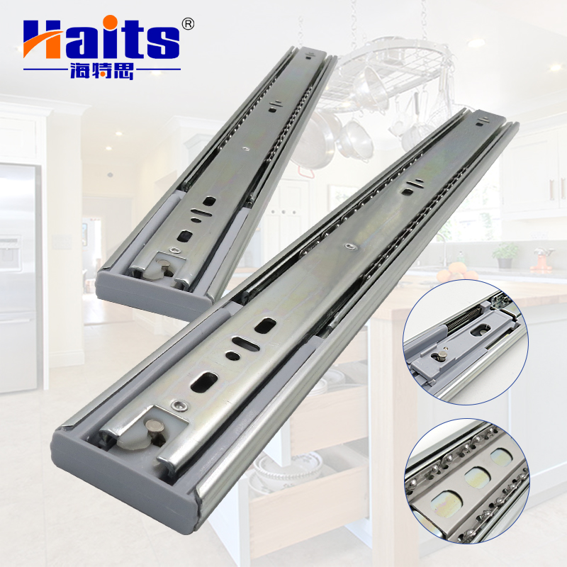 HT-01.015E High Quality Undermount Soft Close Drawer Slide 45 mm Heavy Duty Drawer Slide Rail For Furniture Cabinet