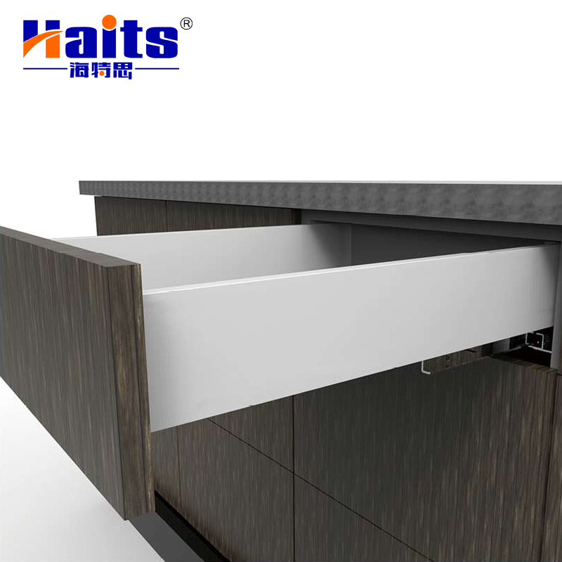 HT-01.E315 86mm Height Elegant Concealed Drawer Slide Soft Closing Ball Bearing Drawer Slides Furniture Hardware Supplier