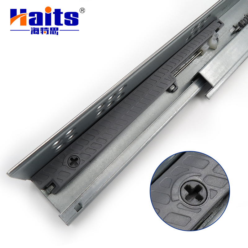 HT-01.023 HS-3D Undermount Drawer Slide With 3D Clip Heavy Duty Soft Close Full Extension Concealed Slide Telescopic Channel